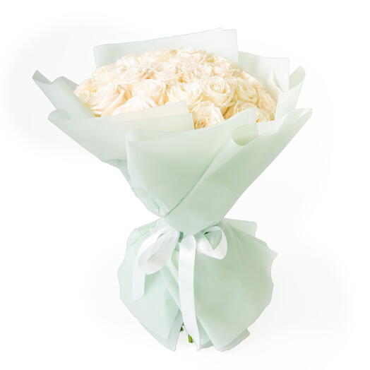 25 White roses