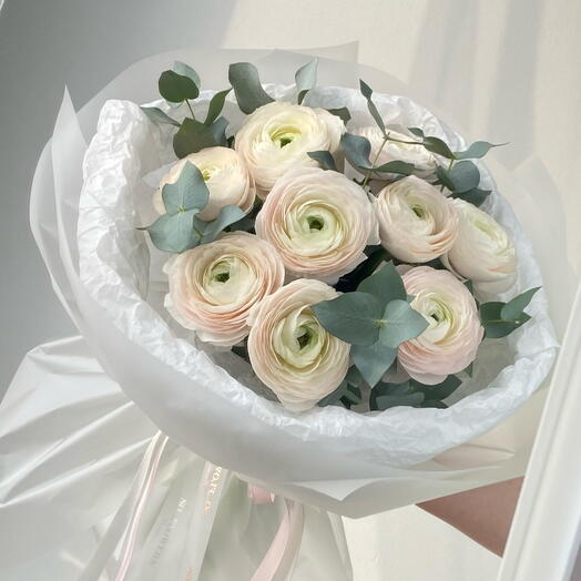 Bouquet ranunculus eucaliptus