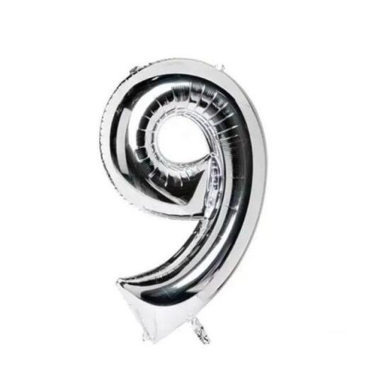 Silver balloon number 9