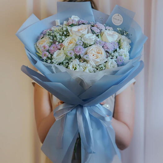 Baby blue bouquet