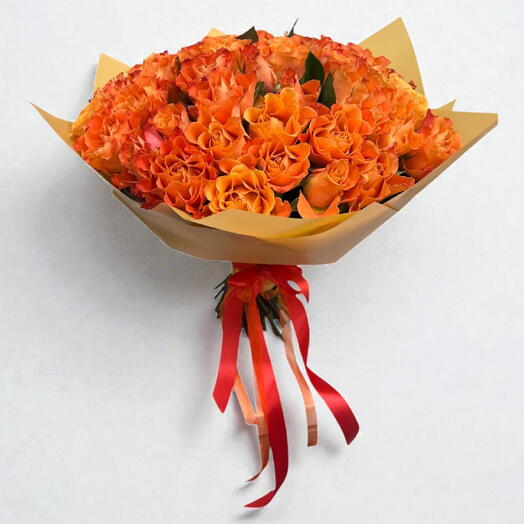 51 orange roses