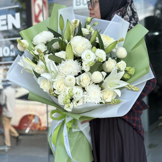 Bouquet nature Green and white