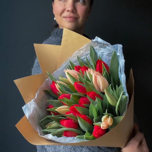 Mix single tulips, 25pcs