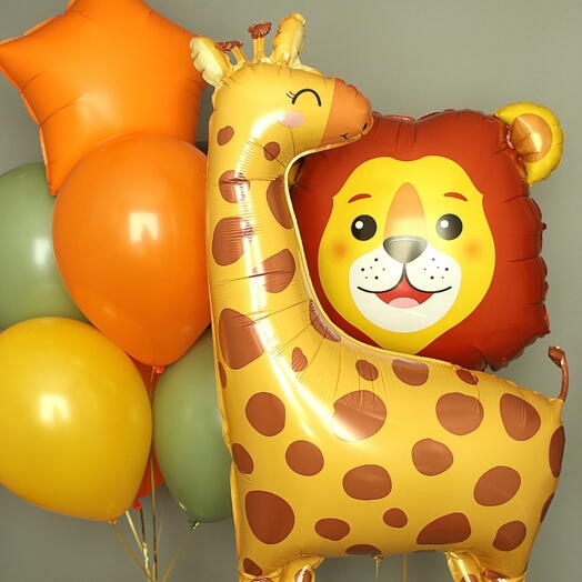 Balony. Zestaw " Safari" dla dzieci na urodziny