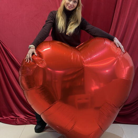 ️ Large heart filled with helium – LOVE XL