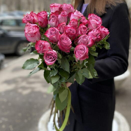 21 purple roses