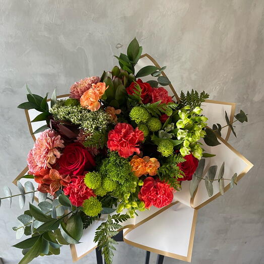 Ramo mixto mediano rojo/verde