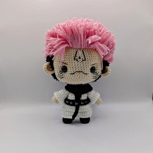 Amigurumi Sukuna doll