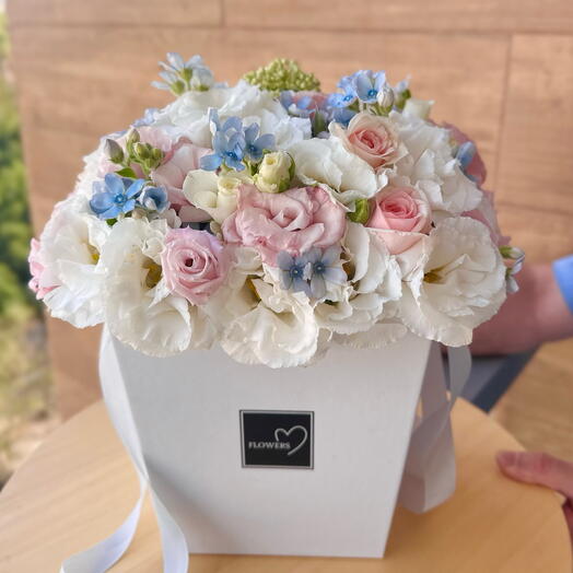 Pastel Flowers in a Box