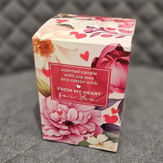 Scented candle from my heart