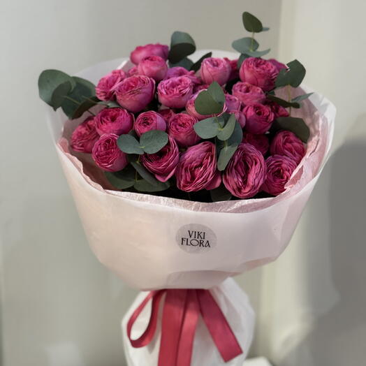 Mono bouquet of roses Giselle