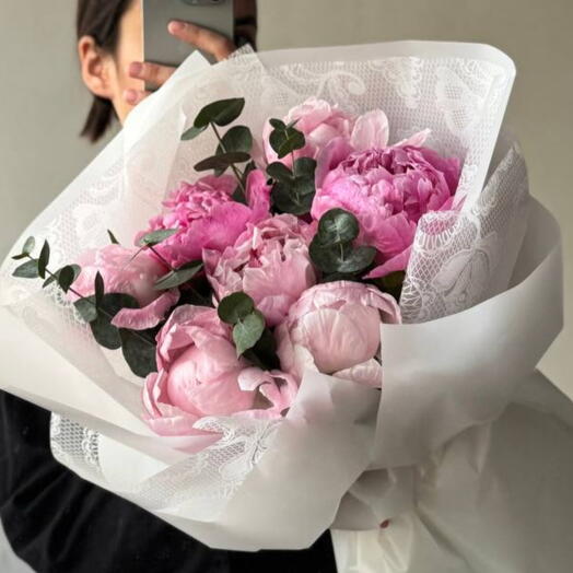 Pink Peonies Bouquet