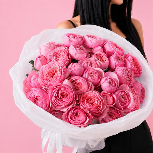 🌹Bouquet of 19 peony spray rose