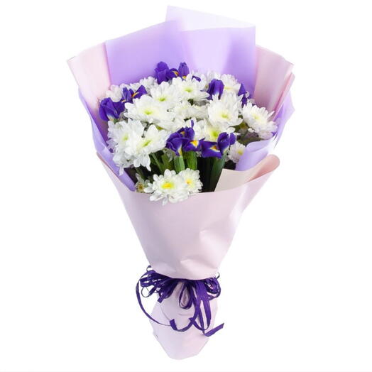 Chrysanthemums ans Irises