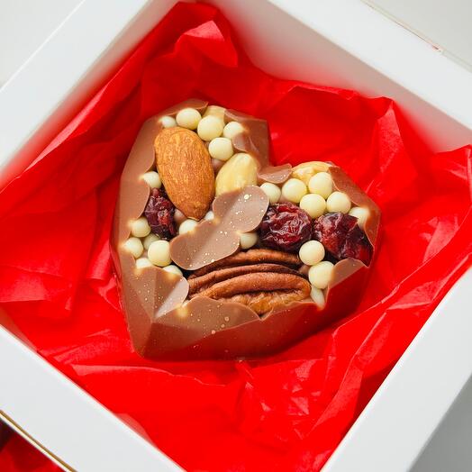 Serce z mlecznej czekolady