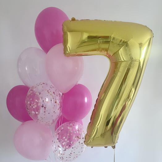 Balloons with a number