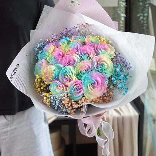 Flower Bouquet "Chromatic Harmony"