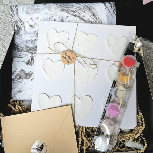 Painting kit "Red hearts"