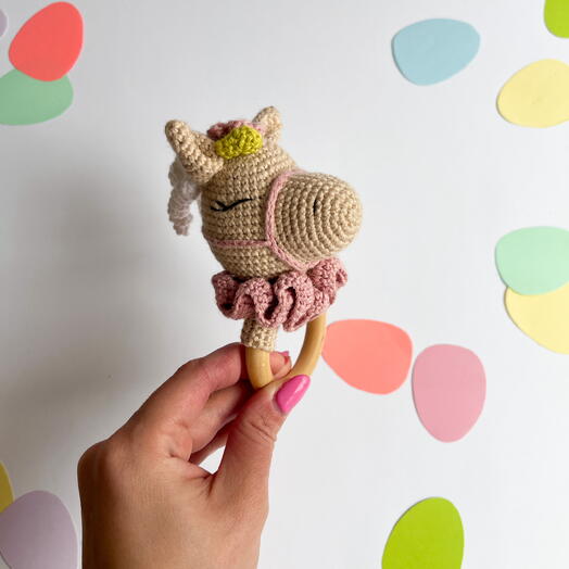 Детская погремушка для малыша ручной работы